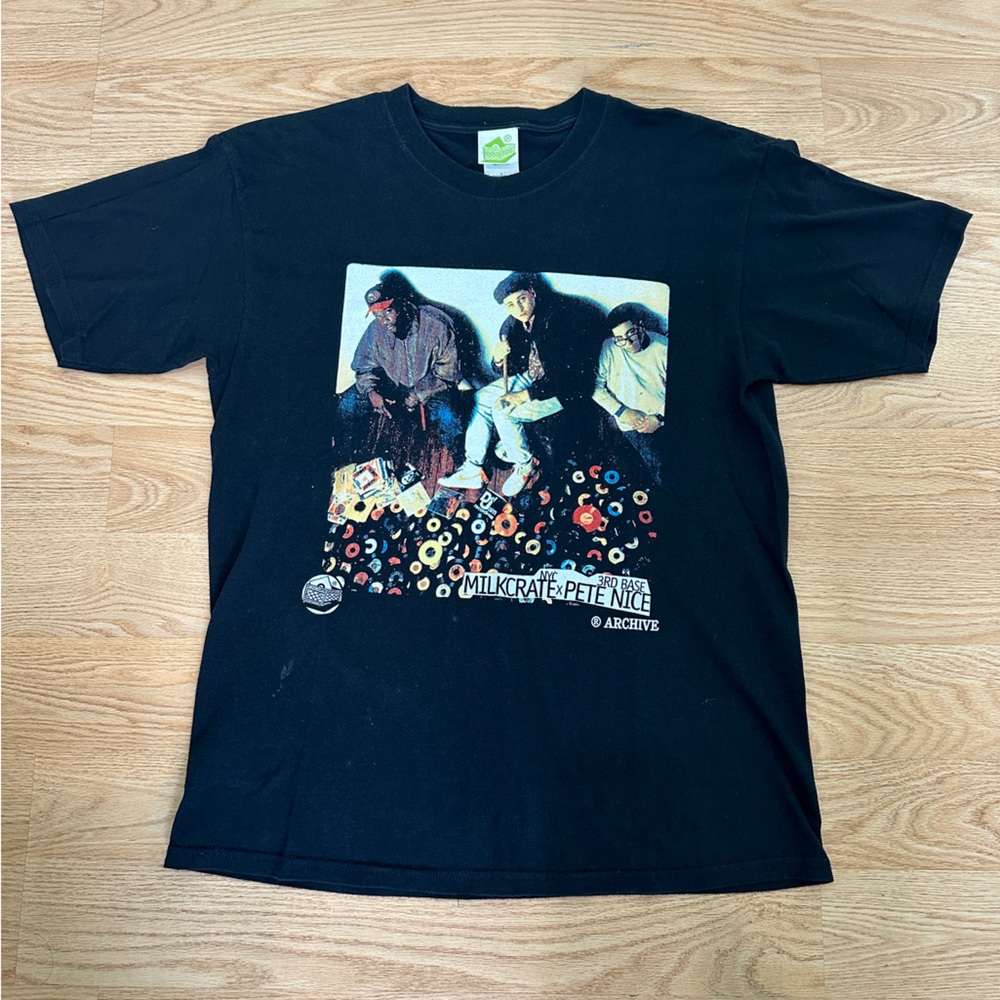 Vintage Milkcrate NYC X Pete Nice Archive Tee - Large - Black